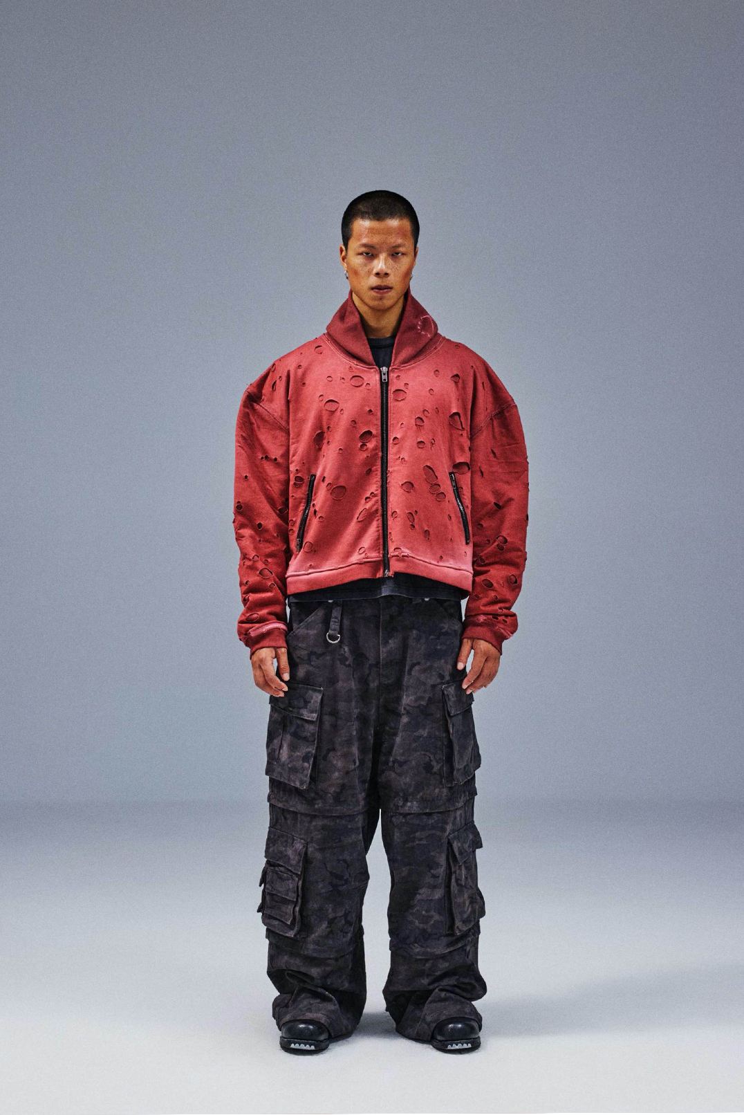 Crimson Burnout Zip