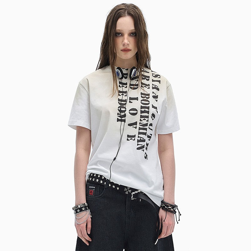 Mud Dye Slogan Shirt
