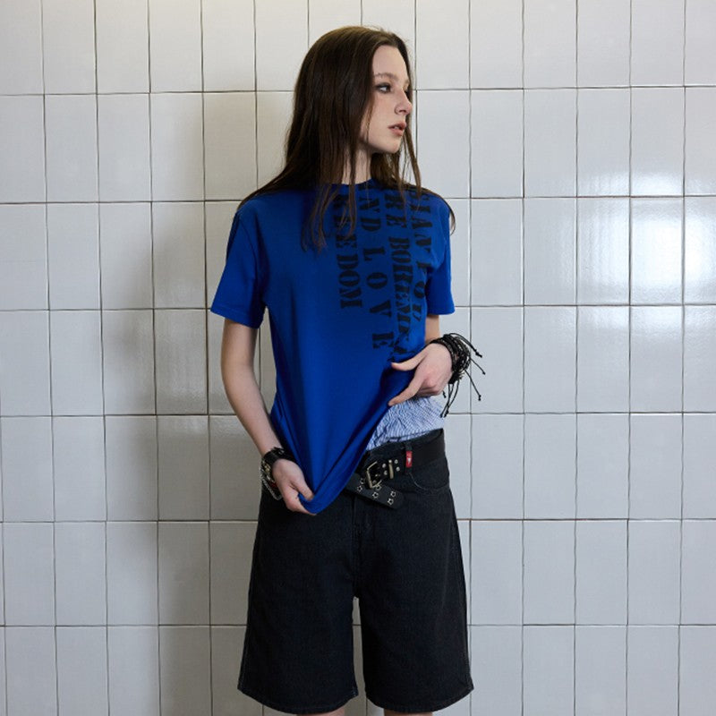 Mud Dye Slogan Shirt
