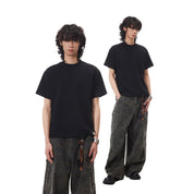 Splicing Thread Short Sleeve Shirt