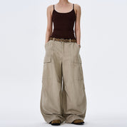 Street Style Multi Pocket Loose Baggy Jeans