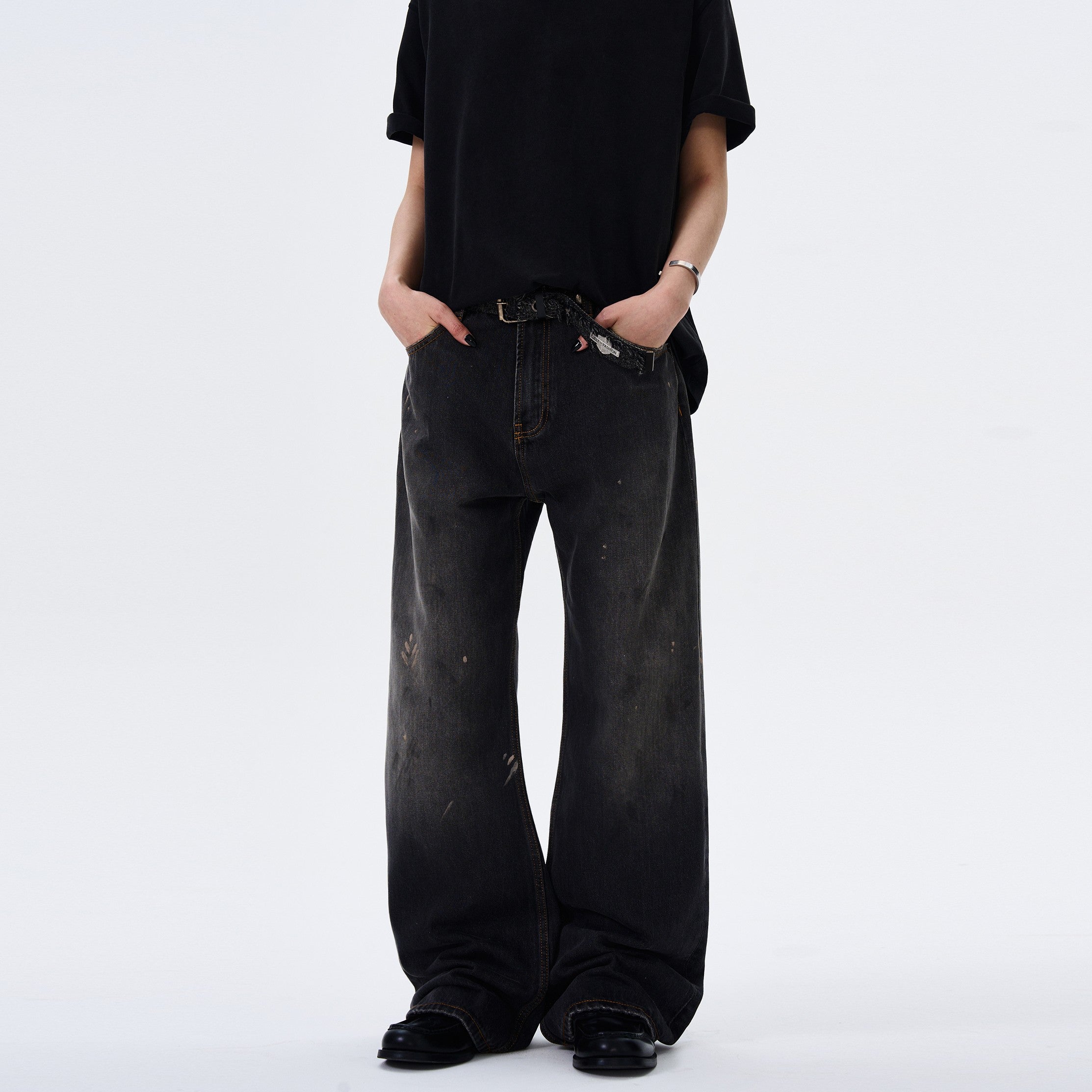 Inked Loose Straight Jeans