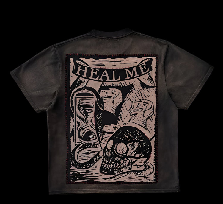 Retro Tattoo Print Shirt
