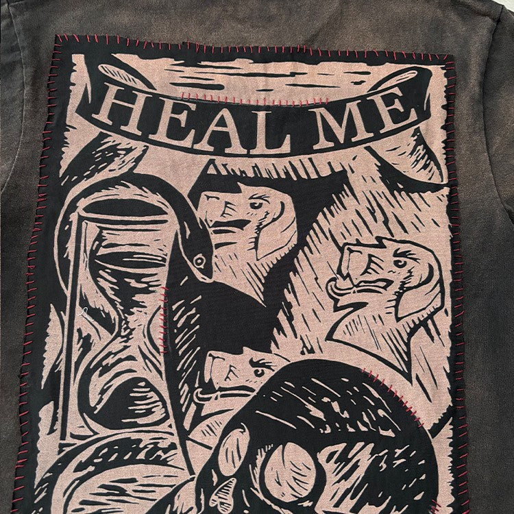 Retro Tattoo Print Shirt