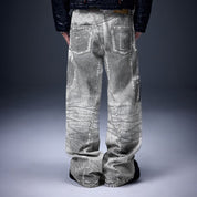 "Vision" X-ray Printed Baggy Jeans
