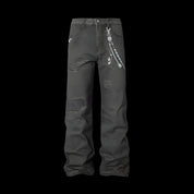 Chain Relief Print Jeans