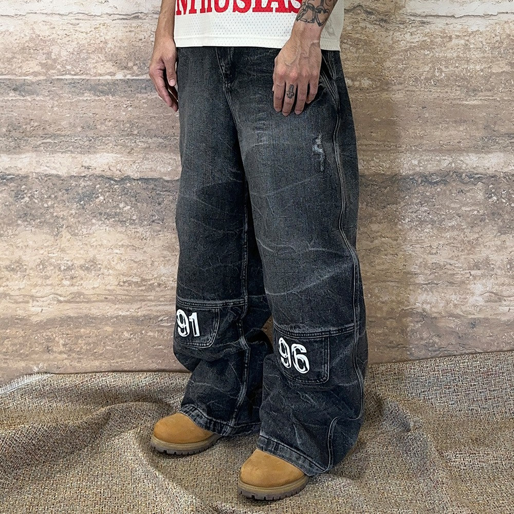 Grunge Era Baggy Denim Jeans