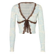 Wild Lace V-Neck Top