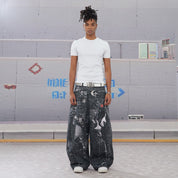DND4DES Armored Coke Baggy Denim Print Pants