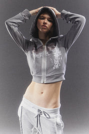 Shadow Script Zip-Up