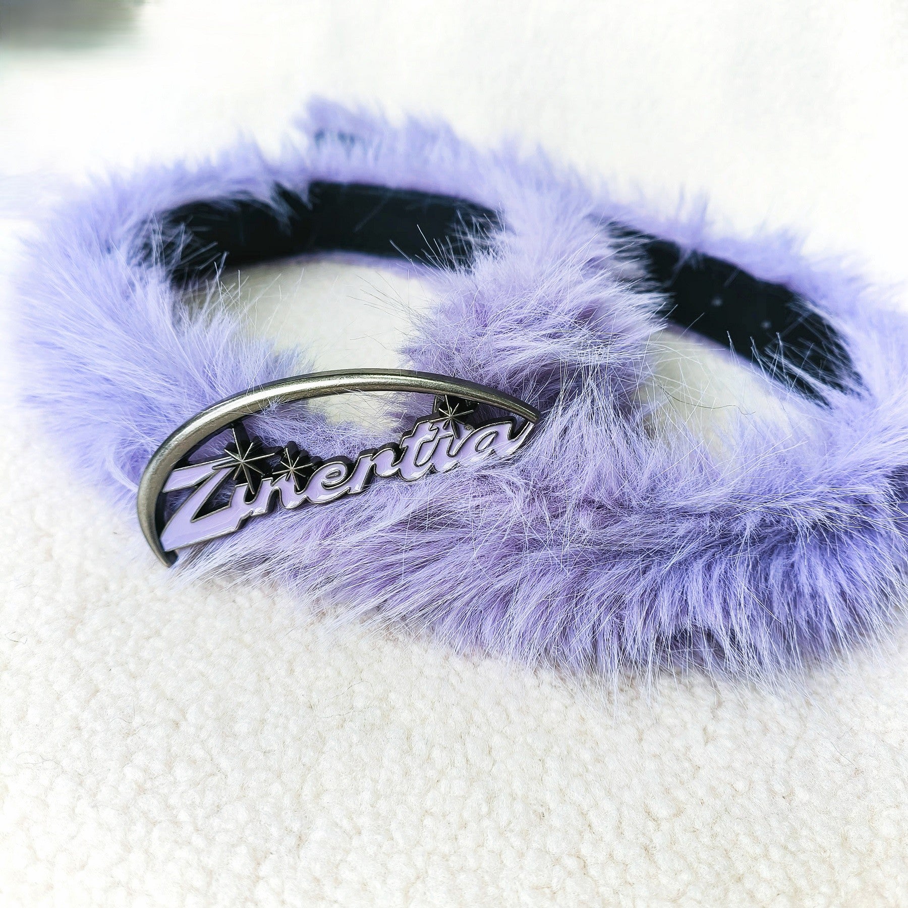 Purple Zunertia Fur Belt