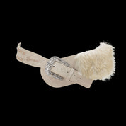 Crystal Fur Glam Belt