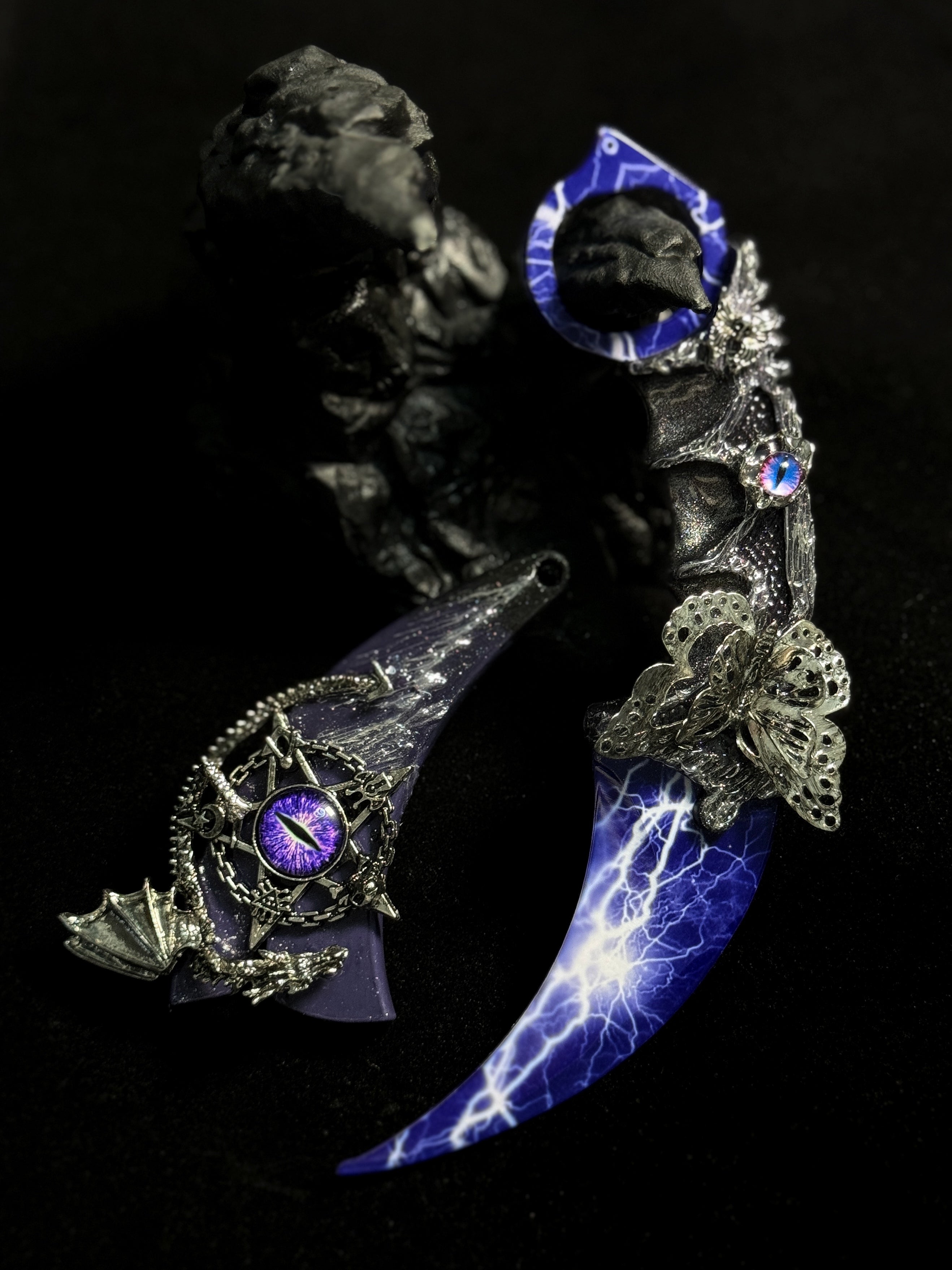 Handmade claw knife-Celestial Croscent