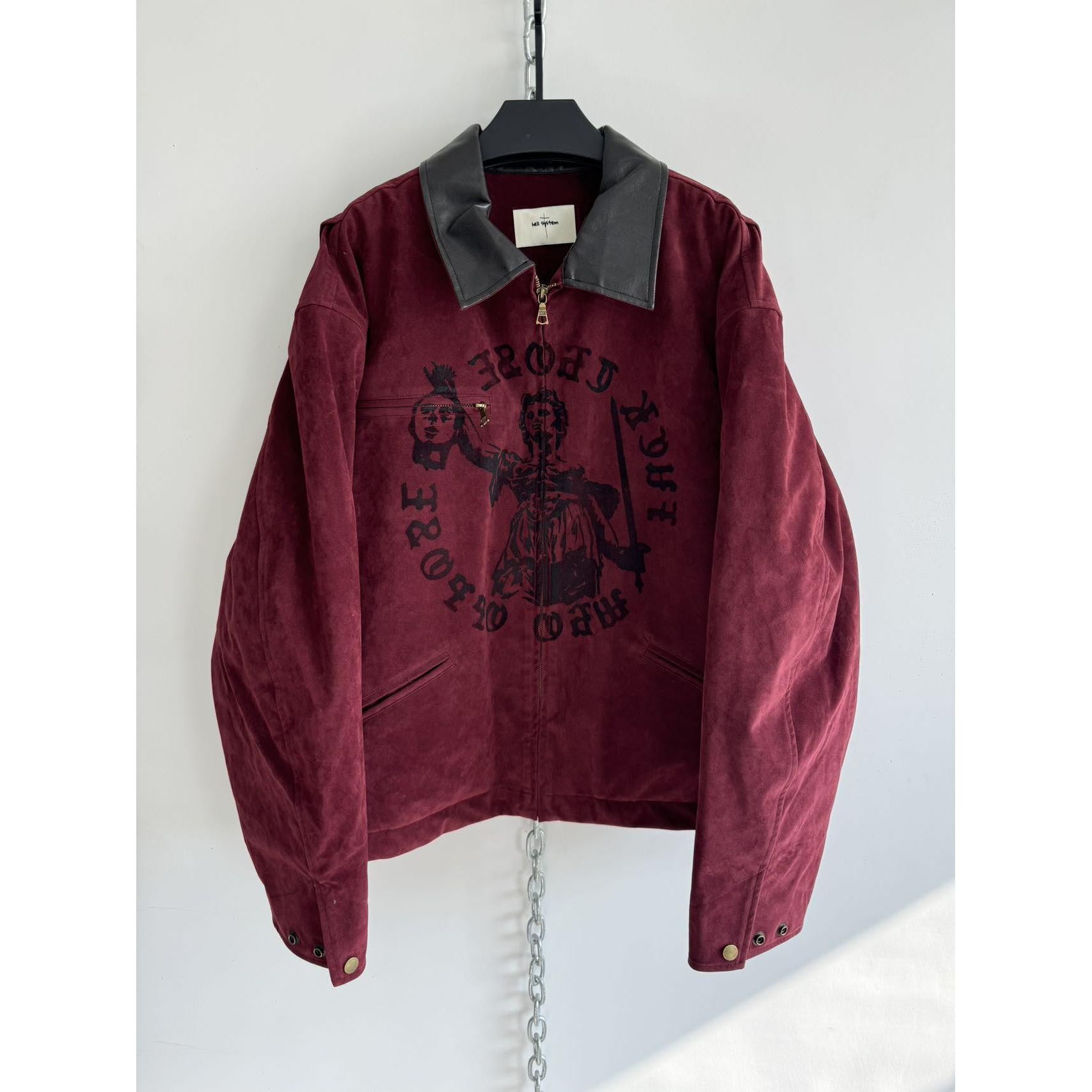 Crimson Justice Moto Jacket – Rebel Authority Edition