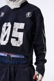 No.5 Distressed Long-Sleeve Shirt