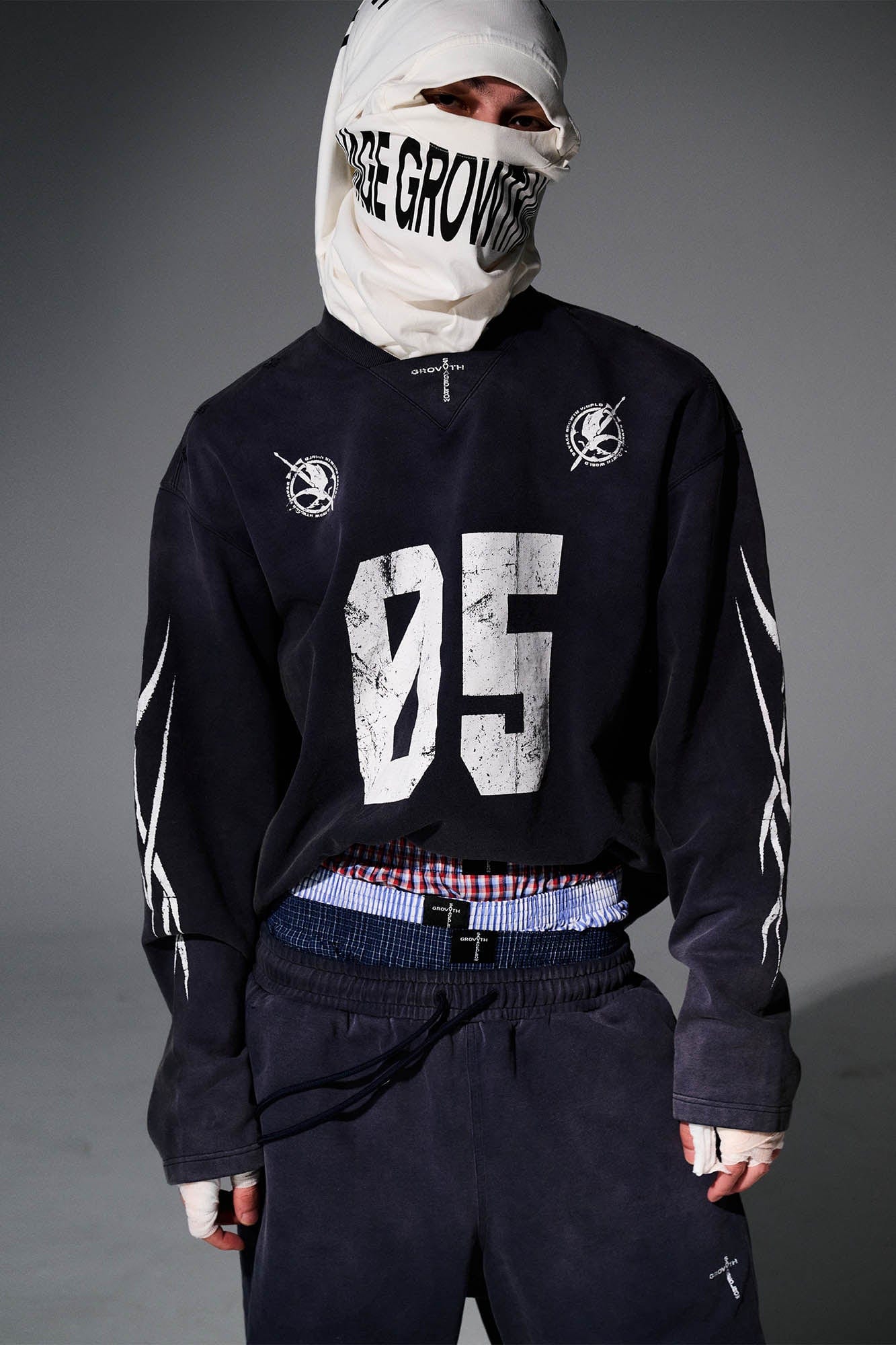 No.5 Distressed Long-Sleeve Shirt