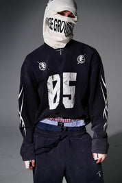 No.5 Distressed Long-Sleeve Shirt