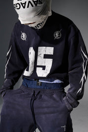 No.5 Distressed Long-Sleeve Shirt