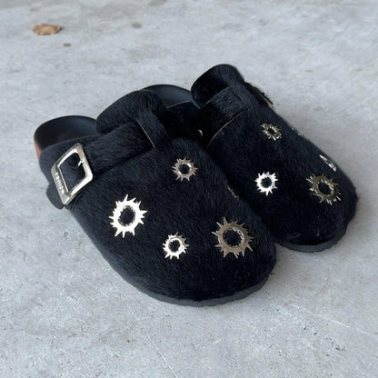 Mohair Steel Bullet Clogs