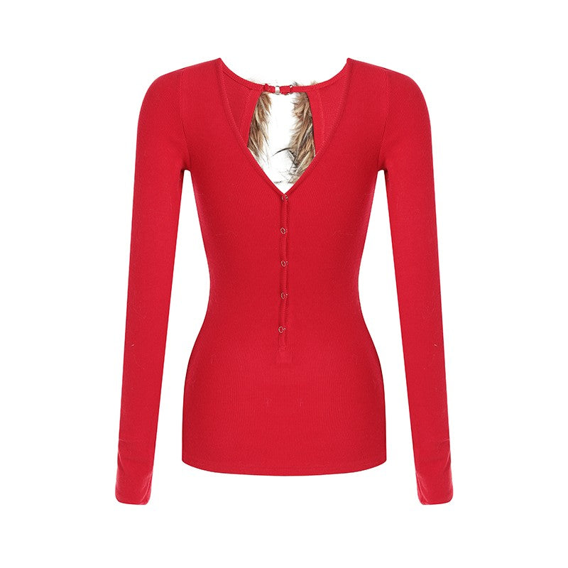 Wild Flair Reversible Lace-Up Top
