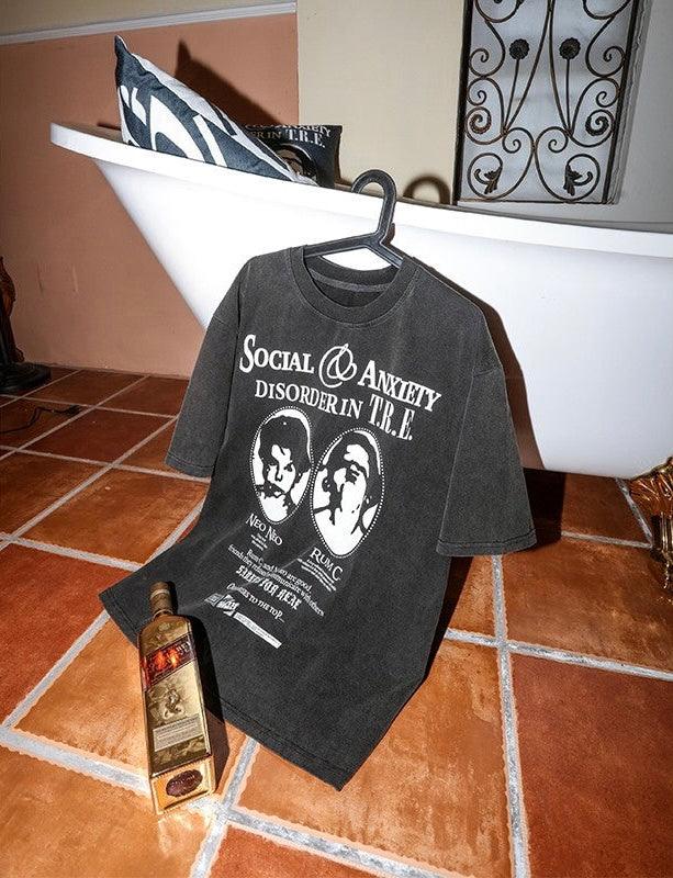 TREclub "Social Anxiety " Distressed Tee - Dekayed