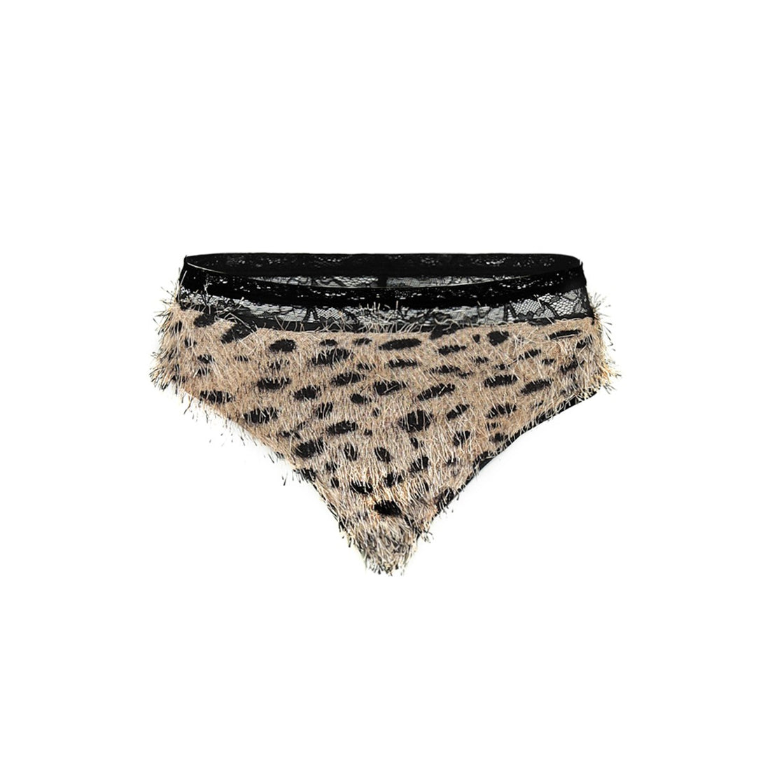 Leopard Print Fur Lingerie