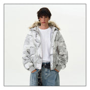 "Drago" Camo Cotton Nbomber Jacket