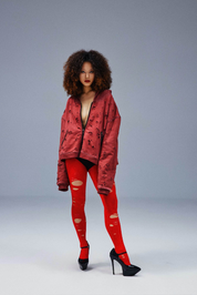 Crimson Burnout Zip