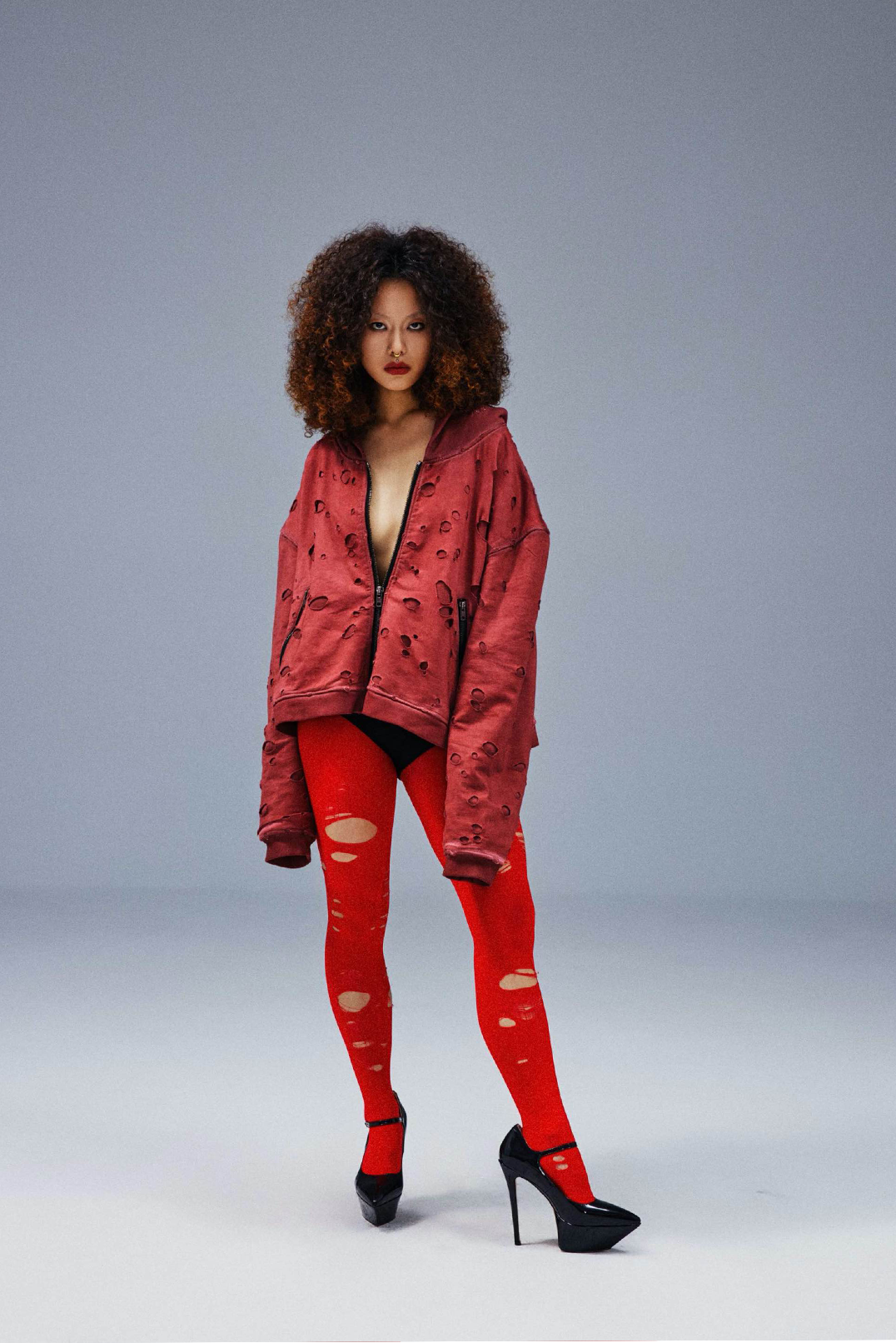Crimson Burnout Zip