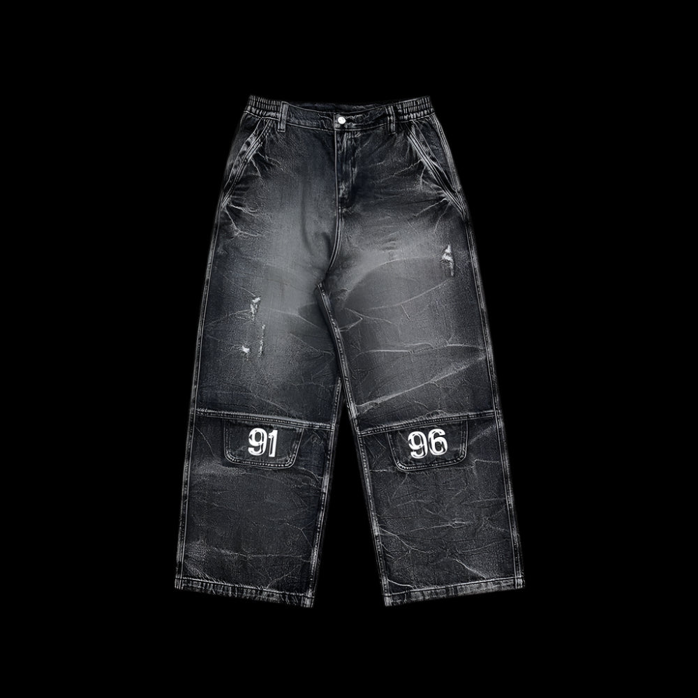 Grunge Era Baggy Denim Jeans