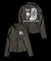 Gothic Long Sleeve Polo Shirt