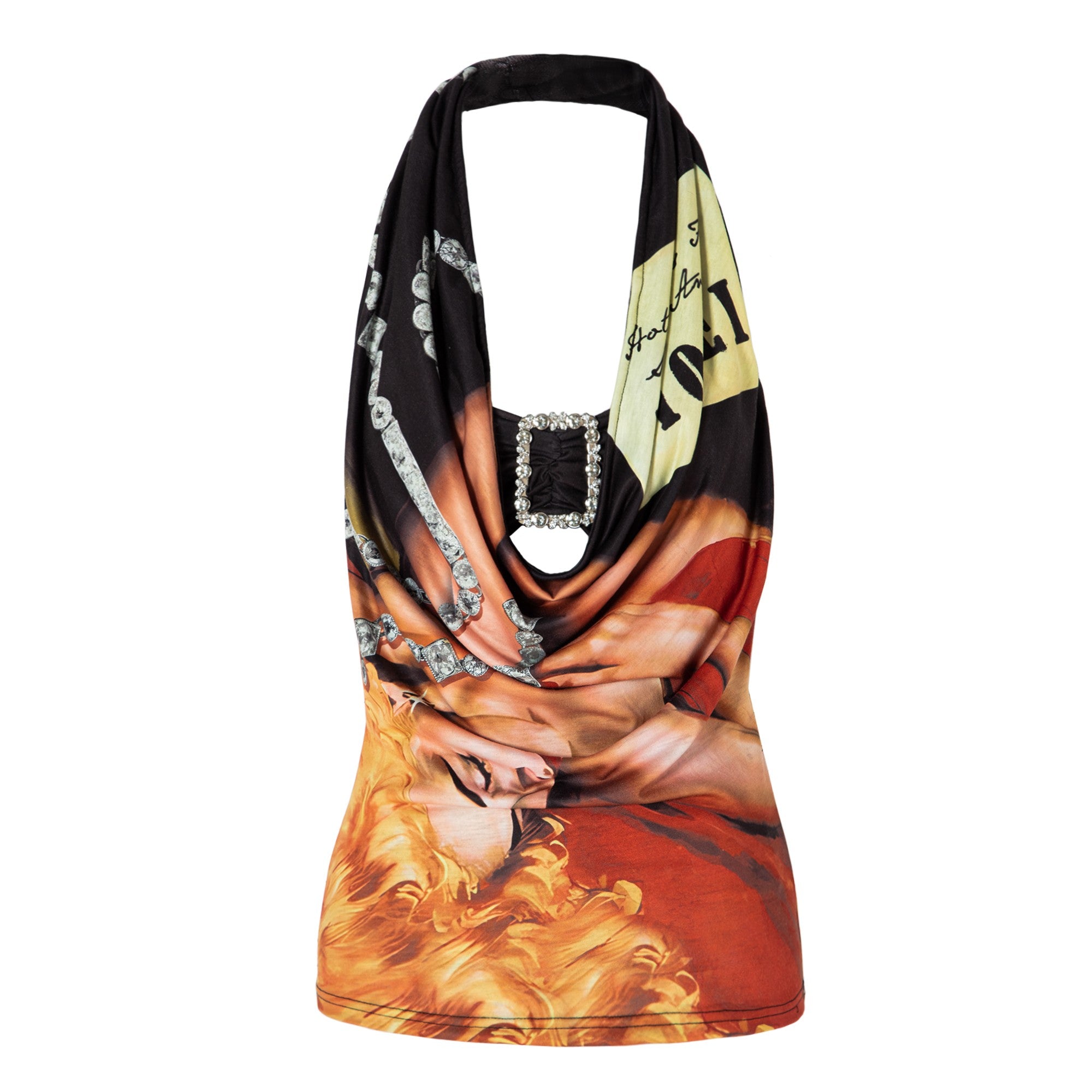 Hot Diamond Halter Neck Top