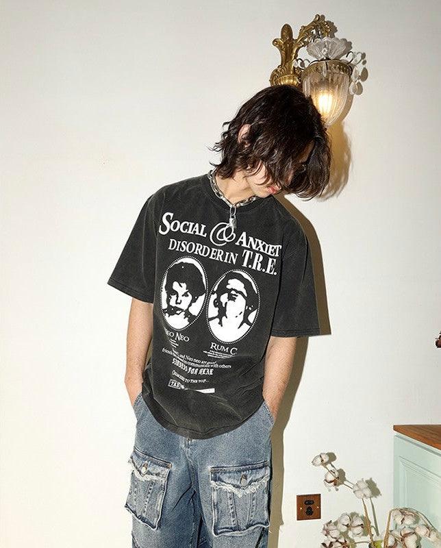 TREclub "Social Anxiety " Distressed Tee - Dekayed