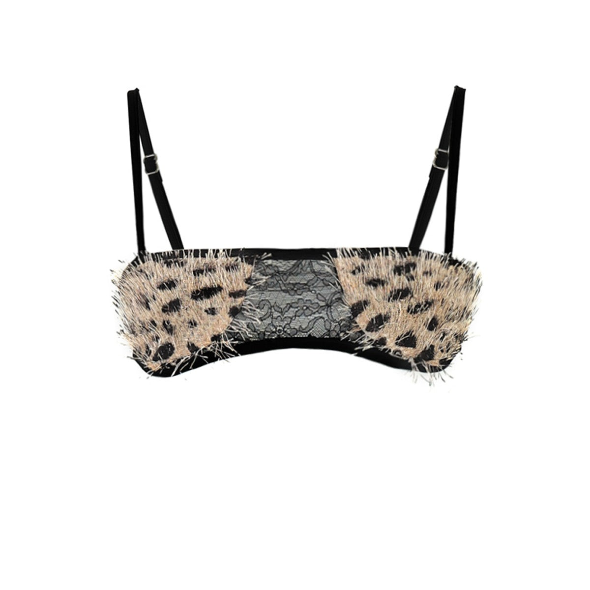 Leopard Print Fur Lingerie