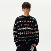 Fair Knitted Cardigan Jacquard Sweater