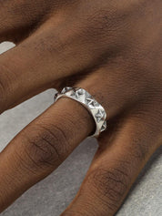 9 Star Pinnacle Silver Ring - Dekayed