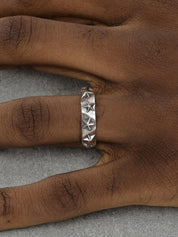 9 Star Pinnacle Silver Ring - Dekayed