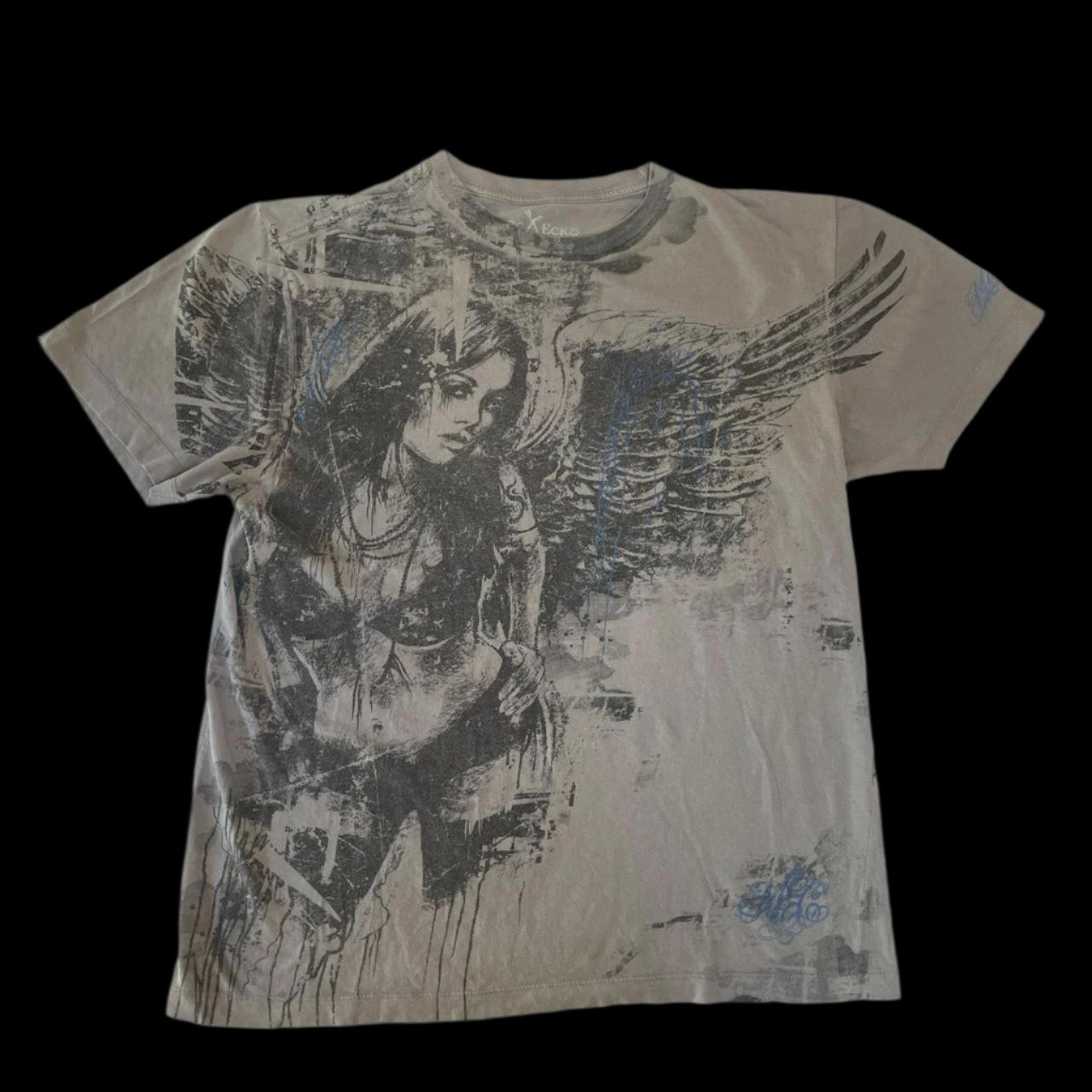 Angel Tattoo Print Shirt