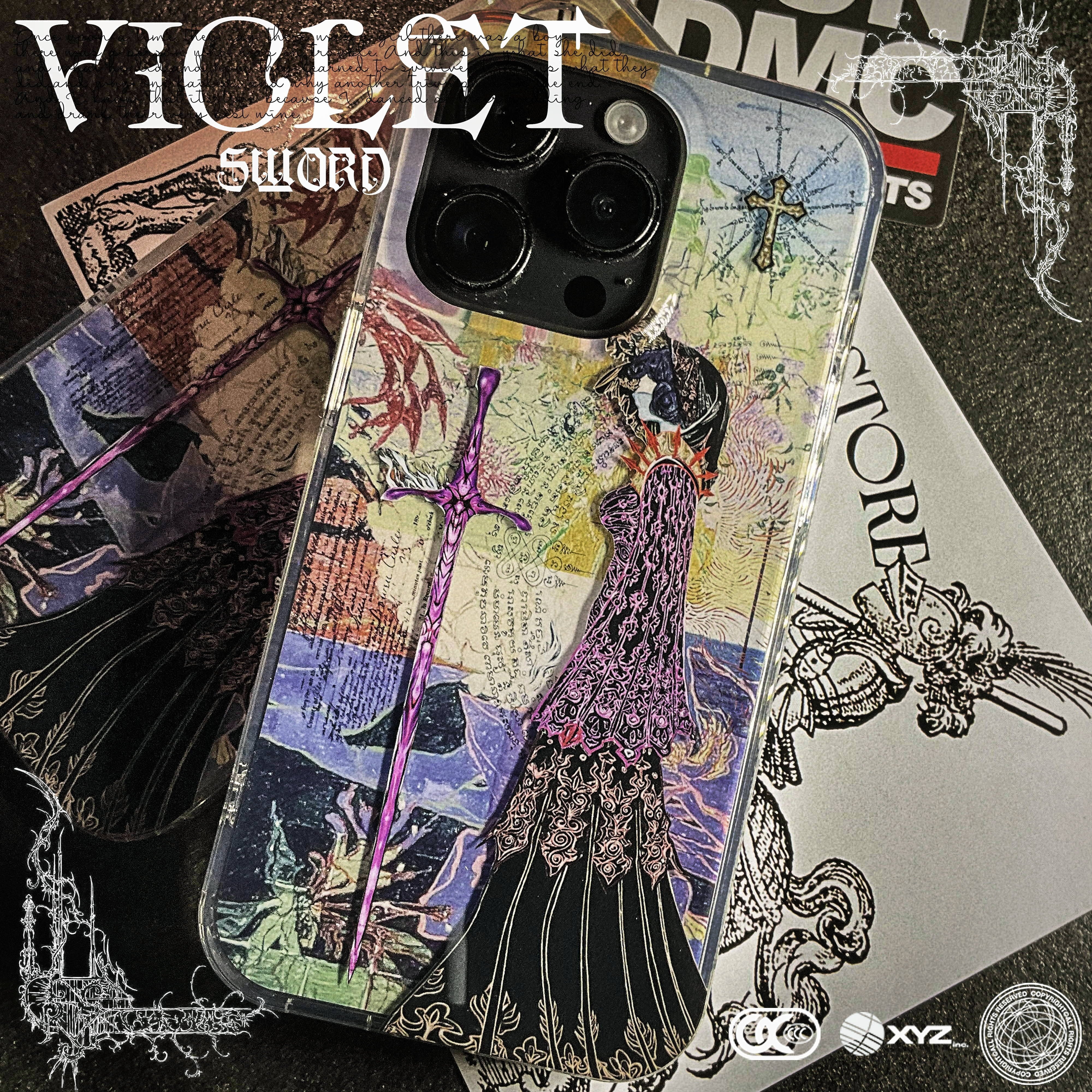 "Story Of Violet " third generation Spliced Phone Case