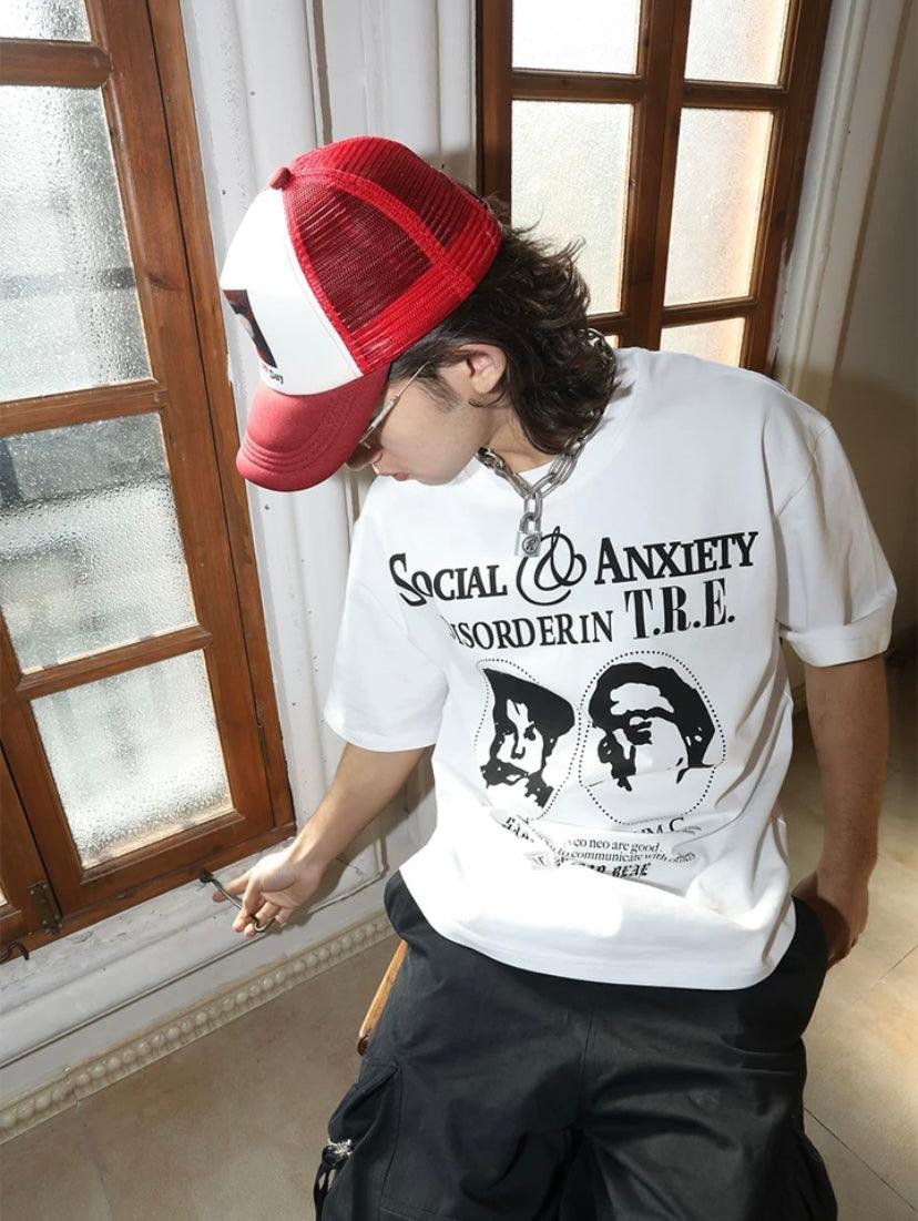 TREclub "Social Anxiety " Distressed Tee - Dekayed