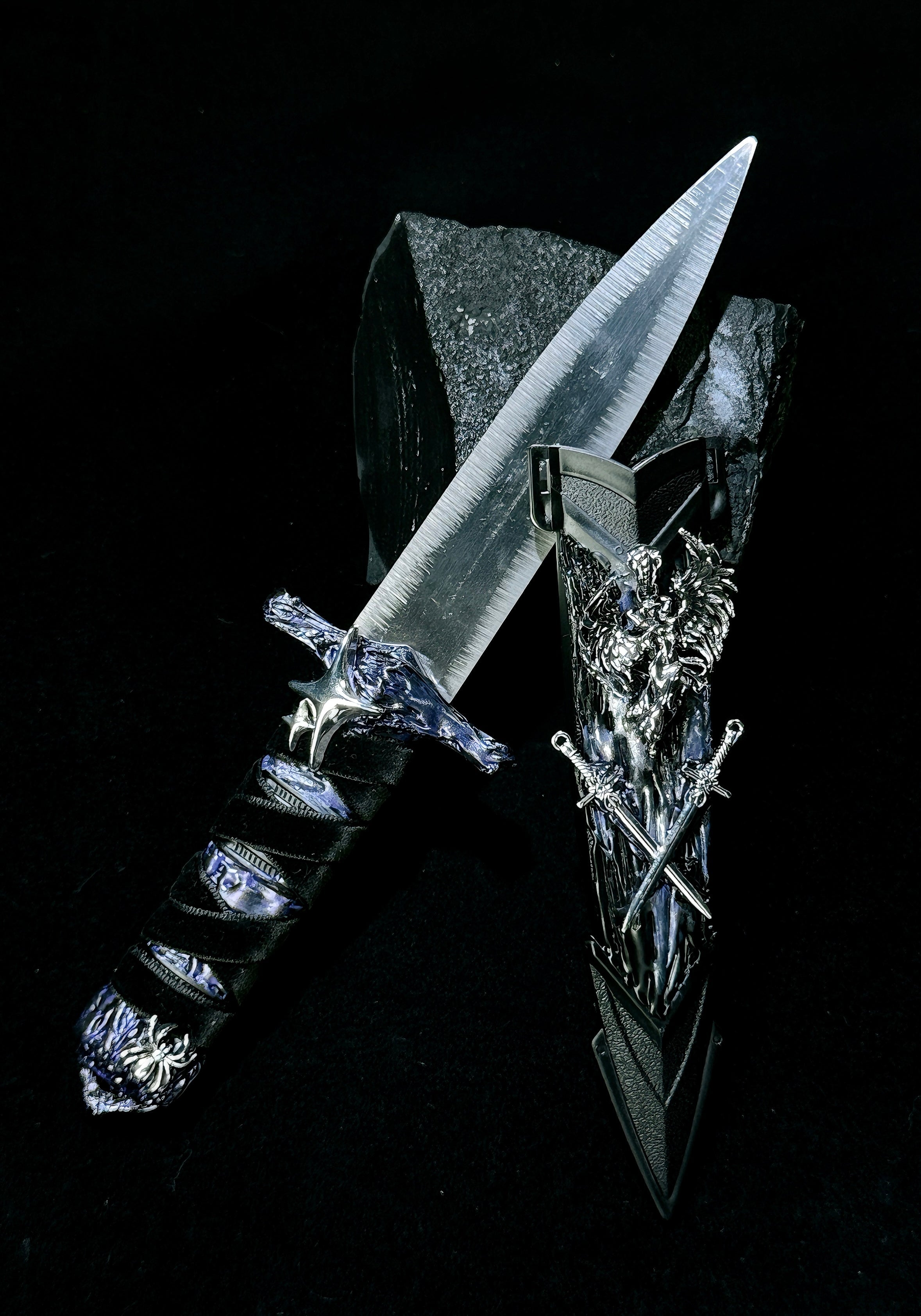 Handmade dagger-Purple Winged Angel – Dekayed