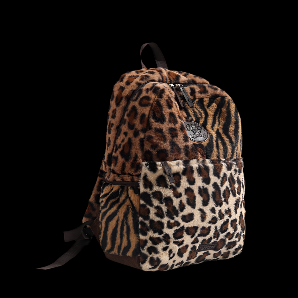 Limited Multi Leopard Print Plush Bag