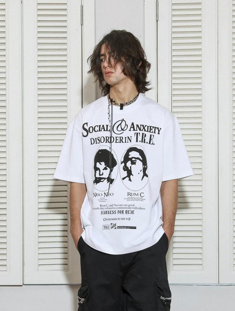 TREclub "Social Anxiety " Distressed Tee - Dekayed