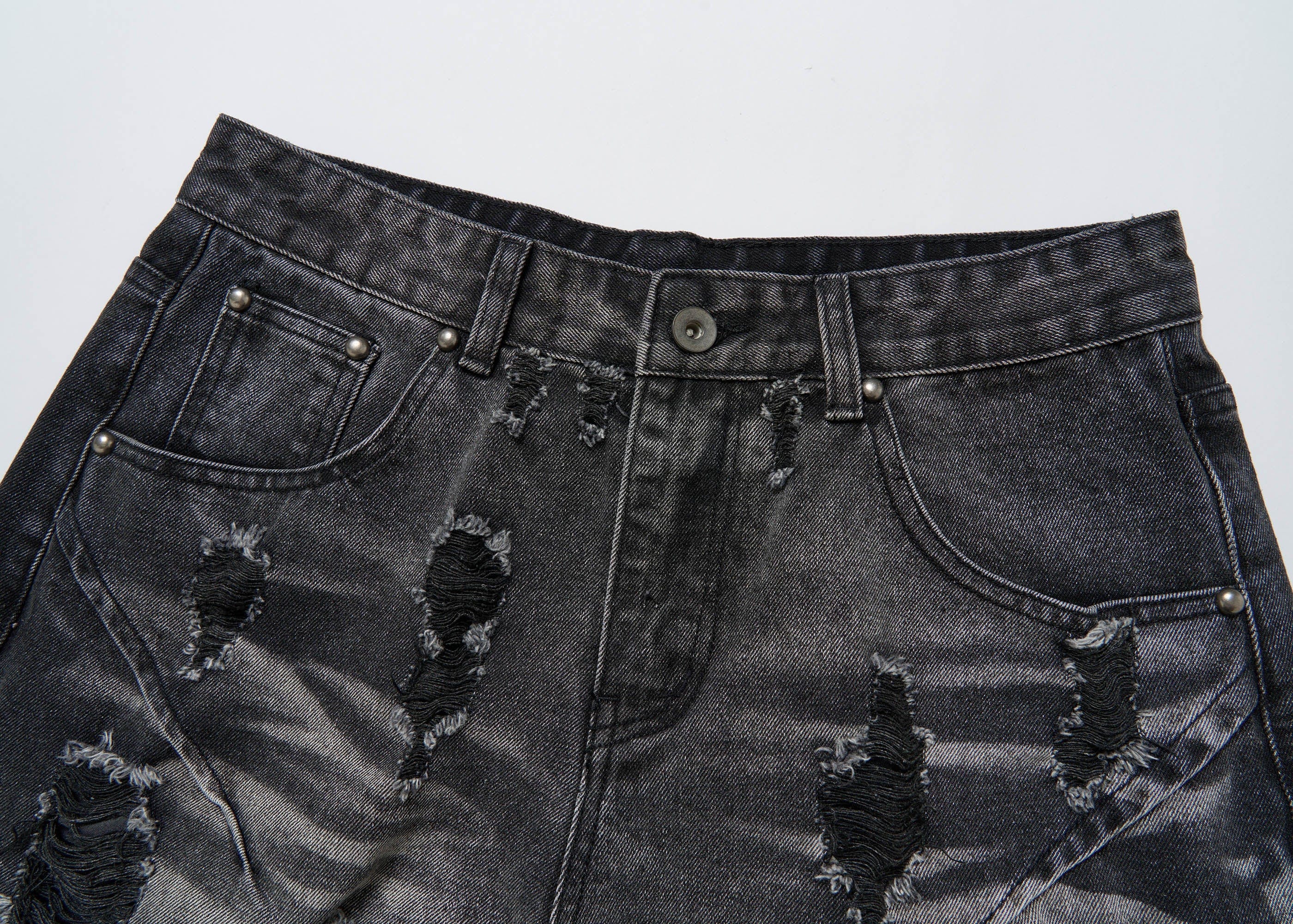 Vintage Washed Ripped Baggy Jeans