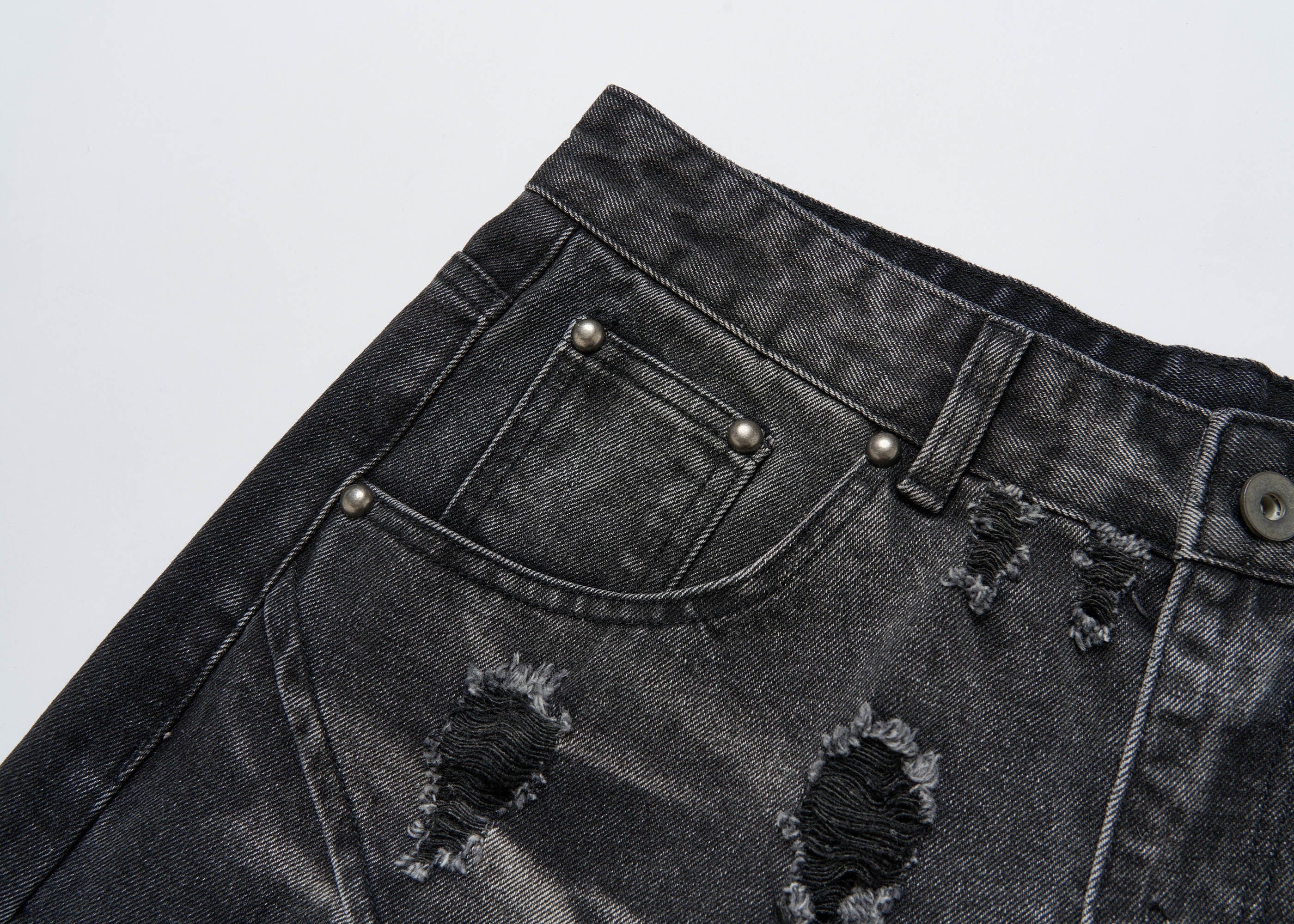 Vintage Washed Ripped Baggy Jeans
