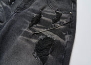 Vintage Washed Ripped Baggy Jeans