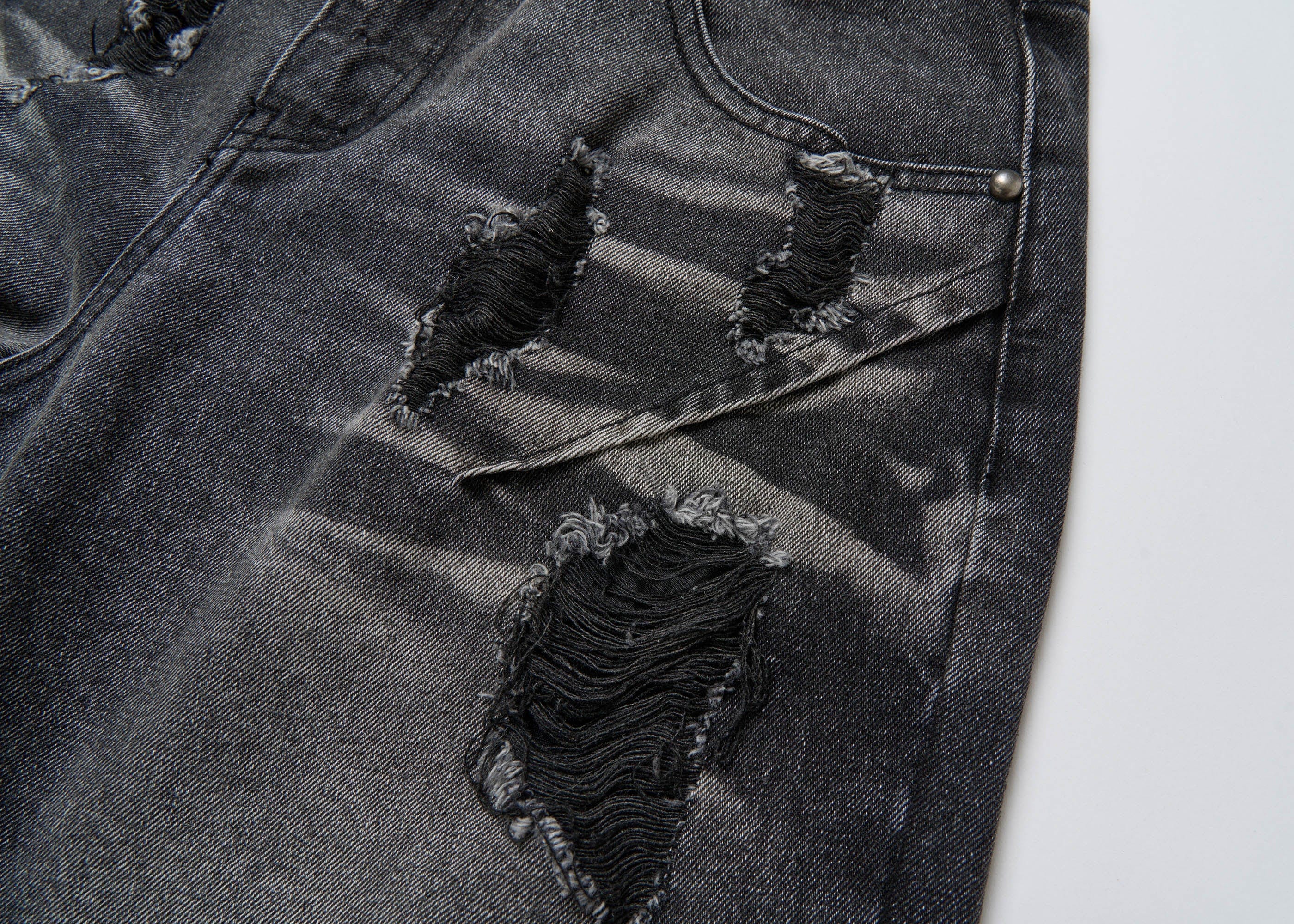Vintage Washed Ripped Baggy Jeans