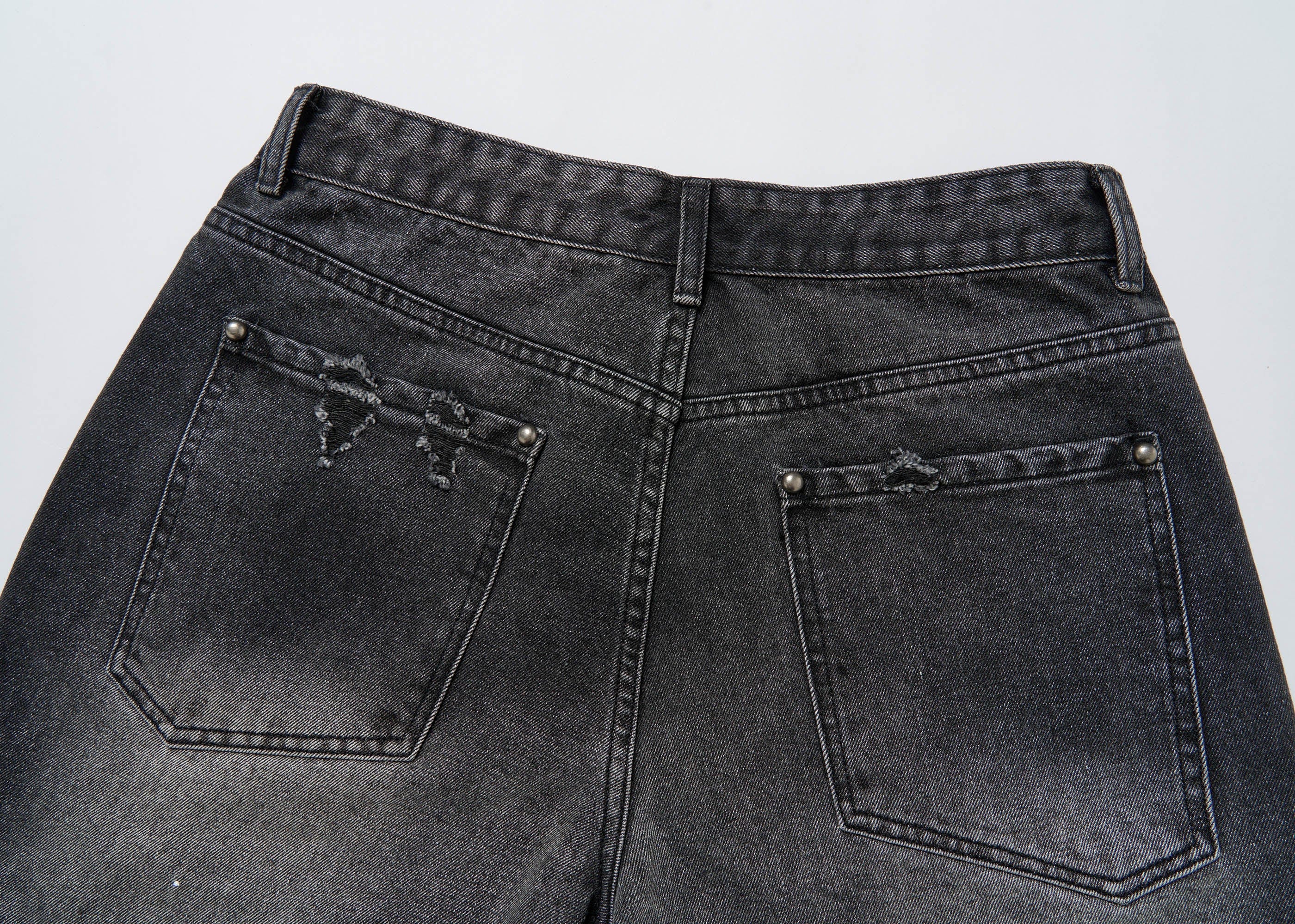 Vintage Washed Ripped Baggy Jeans