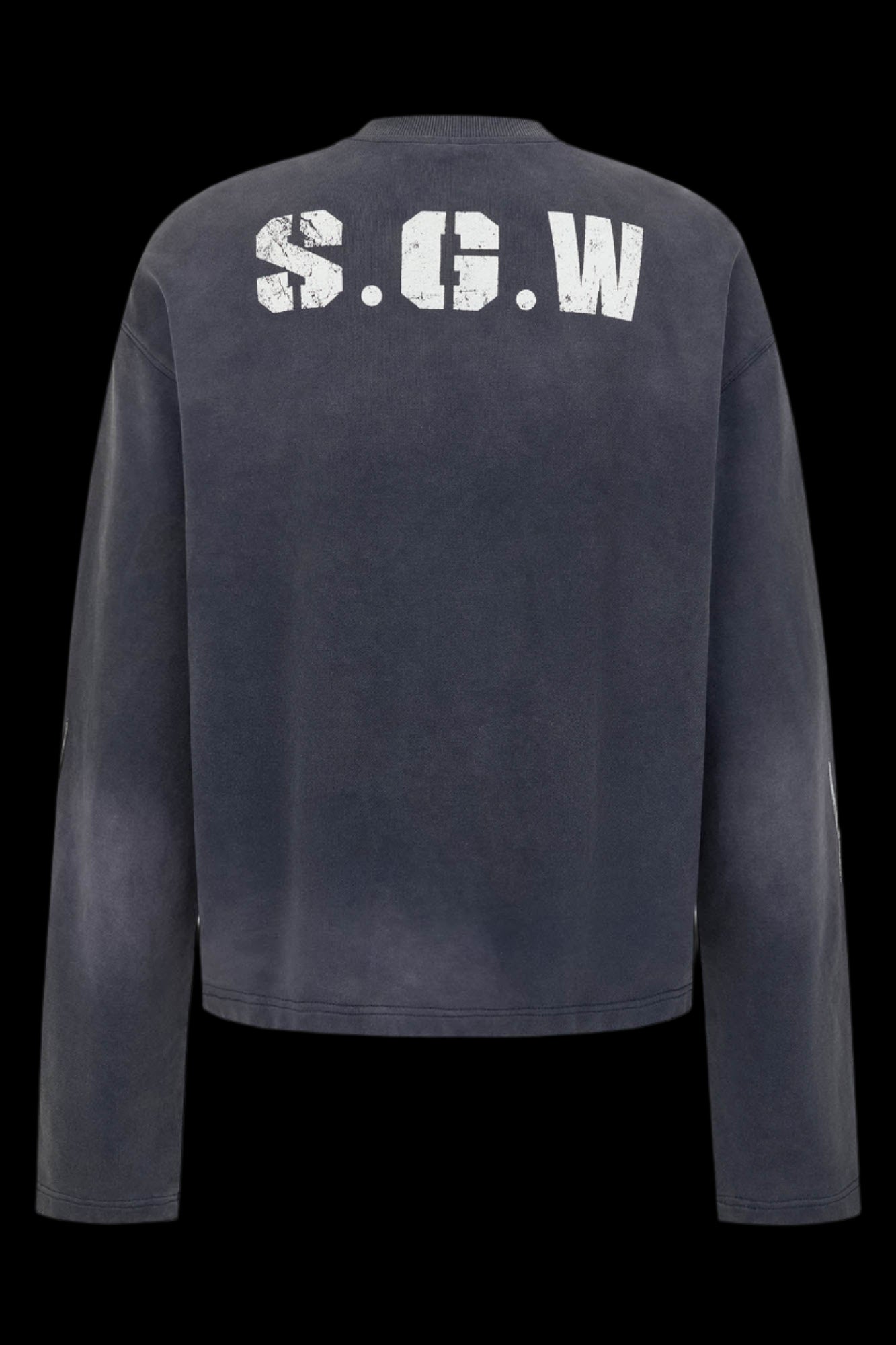 No.5 Distressed Long-Sleeve Shirt