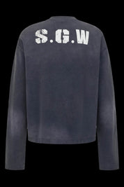 No.5 Distressed Long-Sleeve Shirt
